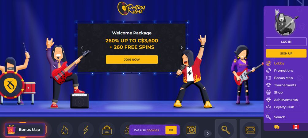 Rolling slots casino